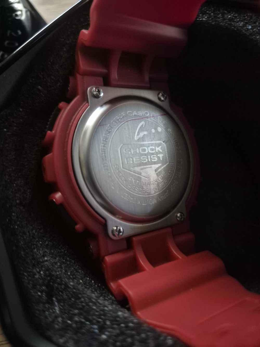 Casio Red Watch with Multicolor Dial - Picture 5 of 5